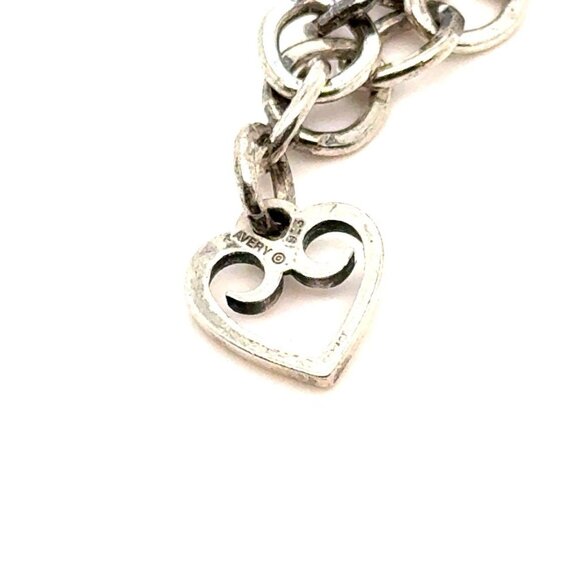 James Avery Open Scroll Heart Mini Charm - Picture 2 of 3